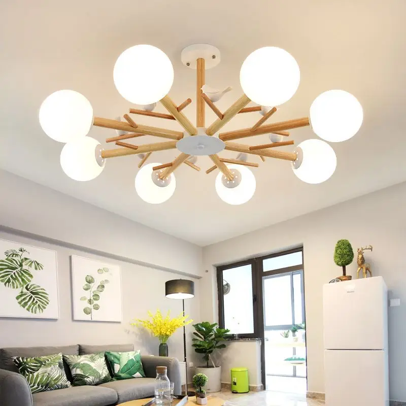 

Energy Saver-Nordic Chandeliers For Living room Bedroom Kitchen Glass Led Chandelier Lighting Bird deco Lamp Modern lustres