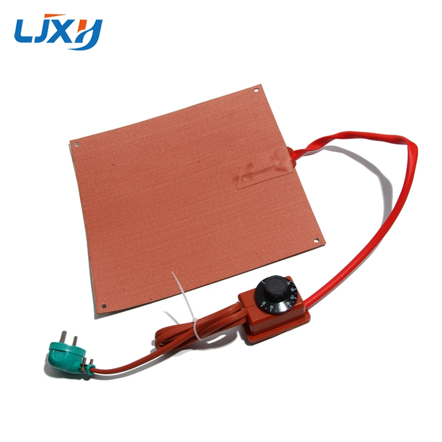 

LJXH 600mm Silicone Rubber Heater with Holes Liquid Swelling Type Mechanical Knob Thermostat Temperature Controller Heating Pad