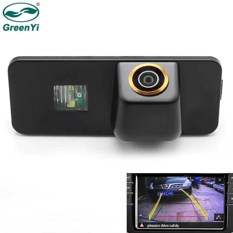 GreenYi RCD330 Rear view Camera For VW Golf Polo Passat 5 Scirocco EOS Lupo CC Polo Support Steering Wheel Trajectory Line