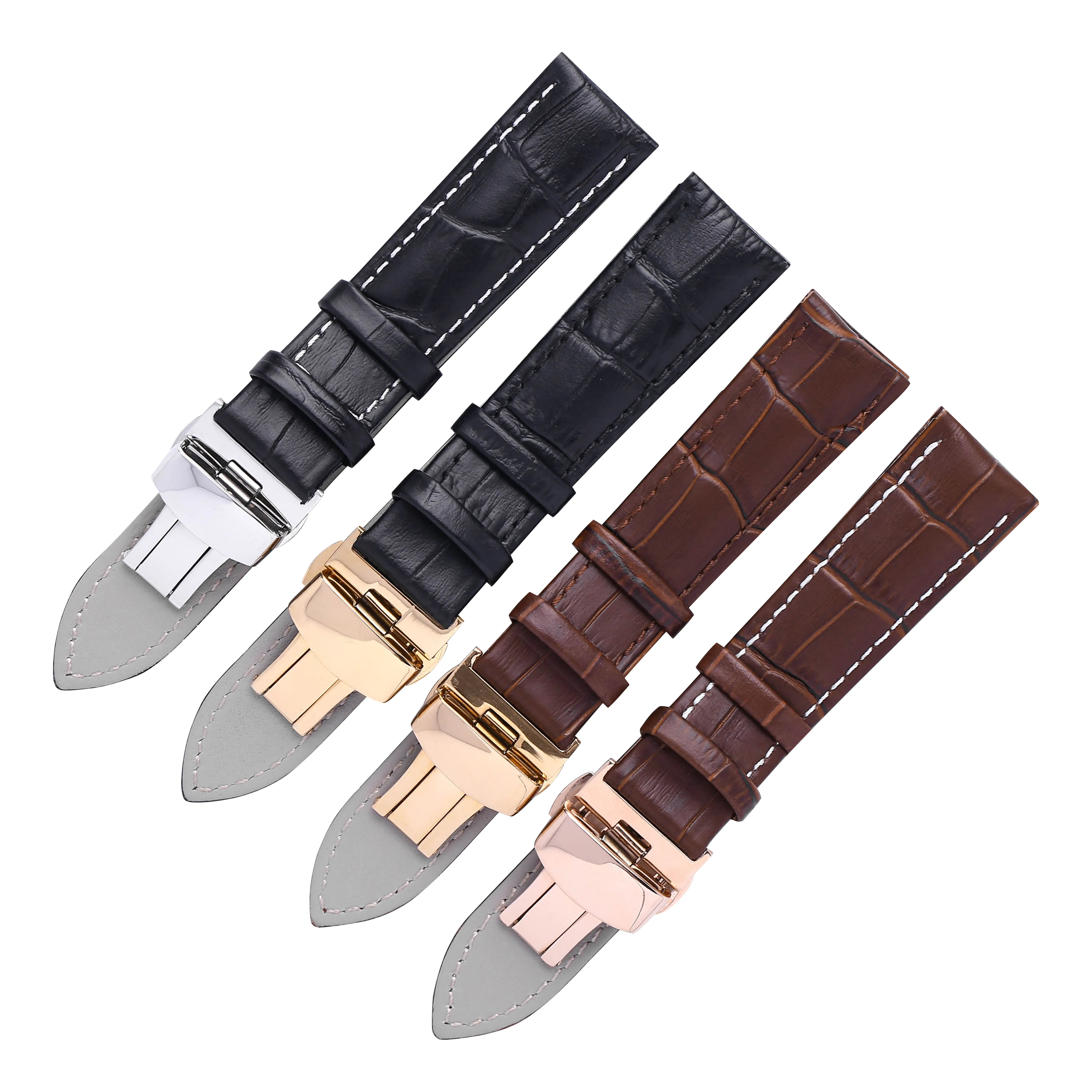 Leather Watchband For Tissot DW Longines Seiko 14/16/18/19/20/21/22mm Watch Strap For Women Men Watch Band Accessories Bracelet