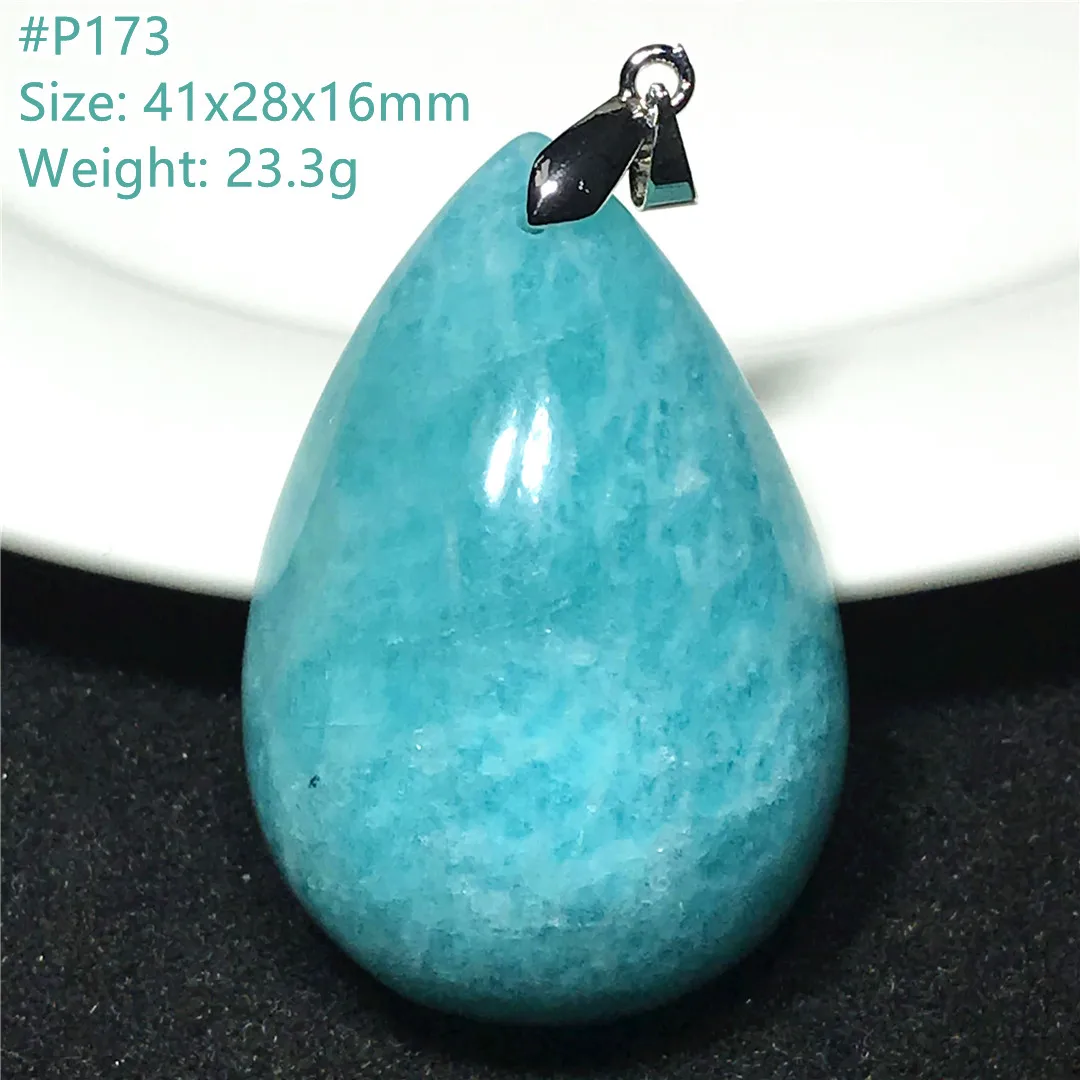 Top Natural Amazonite Pendant Jewelry For Woman Lady Man Gift Healing Crystal Beads Stone Green Mozambique Rare Gemstone AAAAA