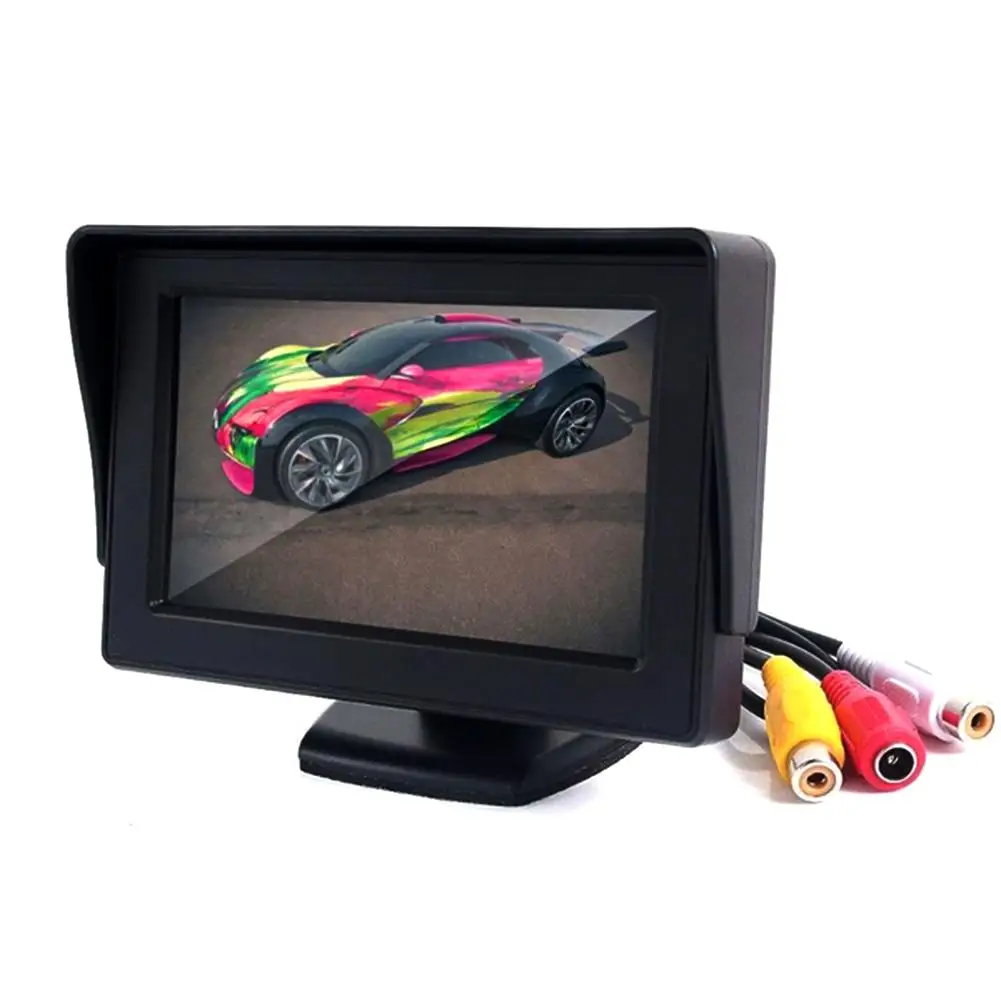 

Parking Moniteur Voiture Auto Monitor LED Night Vision Car CCD Rear View Camera With 4.3 inch Car Video Foldable Monitor Camera