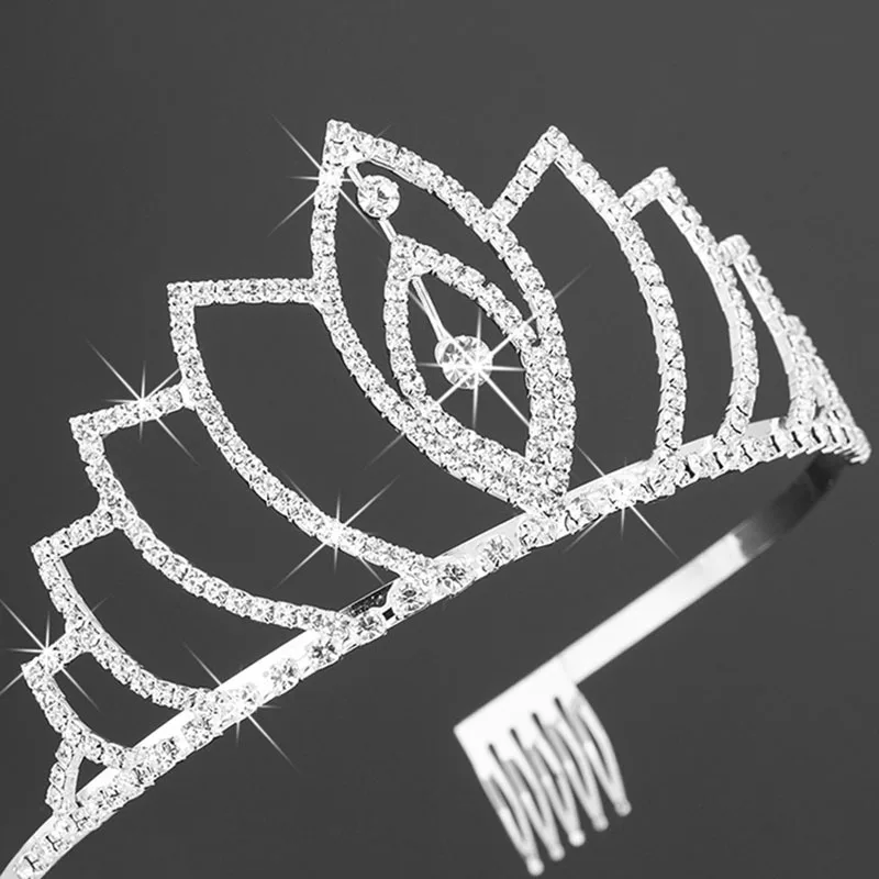 Bridal Princess Crowns Wedding Hair Accessories Crystal Rhinestone Tiaras and Crowns Bride Hair Accessories Hair Jewelry