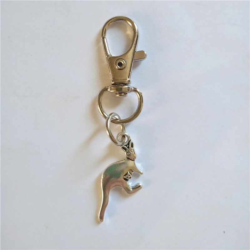 kangaroo Keychain Keyring Cartoon Animal Keychain Gute Jewelry Gift Bags Accessories