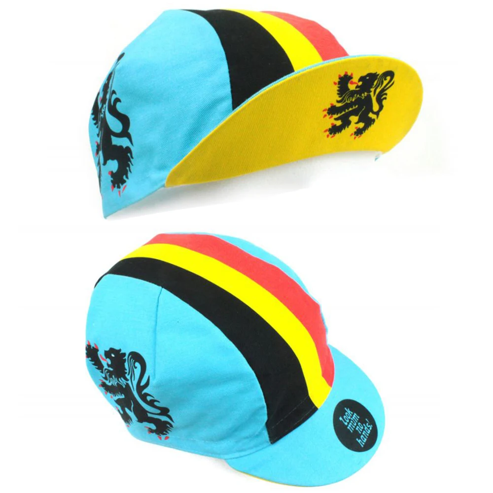 New Belgium National Flag Bike Hat Blue Cycling Caps Gorra Ciclismo Unisex One Size Fits Most