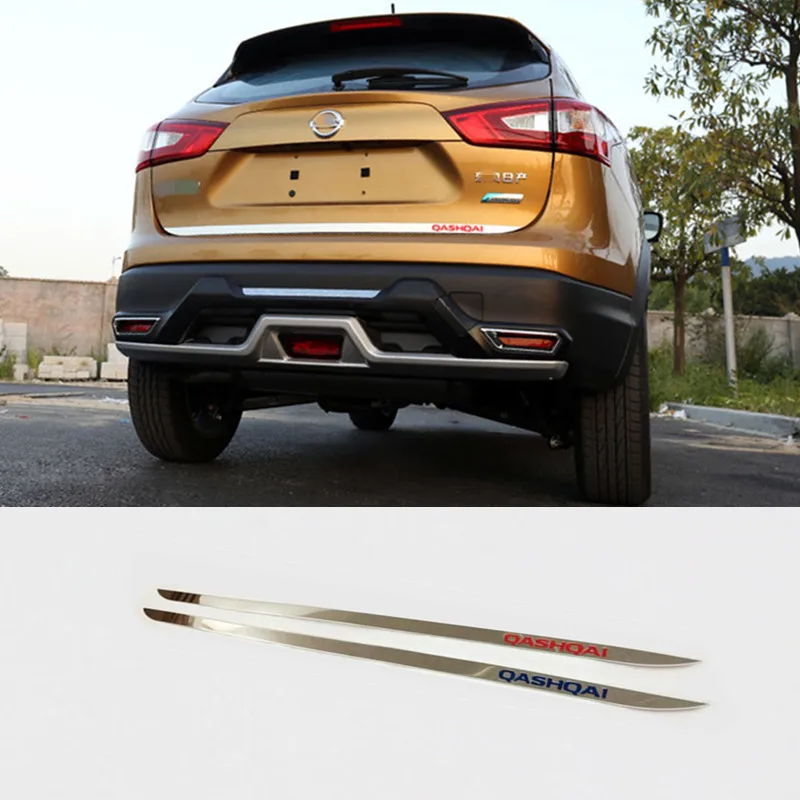 

Door strip back door Tailgate cover trim Stainless Steel Car Styling Accessories 1pcs For Nissan Qashqai j11 2015 2016 2017 2018