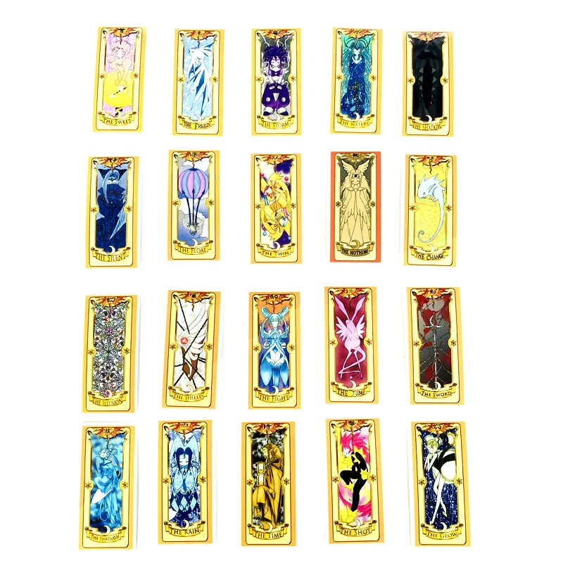 50Pcs Cardcaptor Sakura Captor Sakura Magic Stickers Mahou Clow Anime Stickers Cosplay Playing Game Prop Cards Toys Stikcers