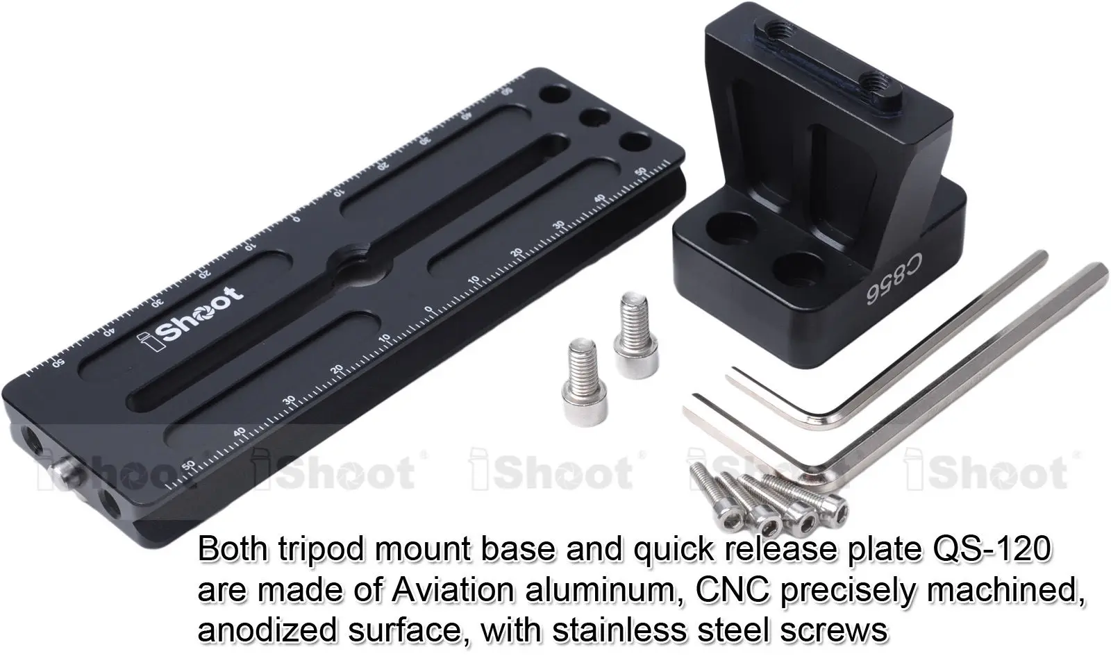 IShoot-Base de soporte de anillo para lente de cámara, placa de liberación rápida para Canon EF 300/2, 8, 400/2, 8, 600/4, 800/5,
