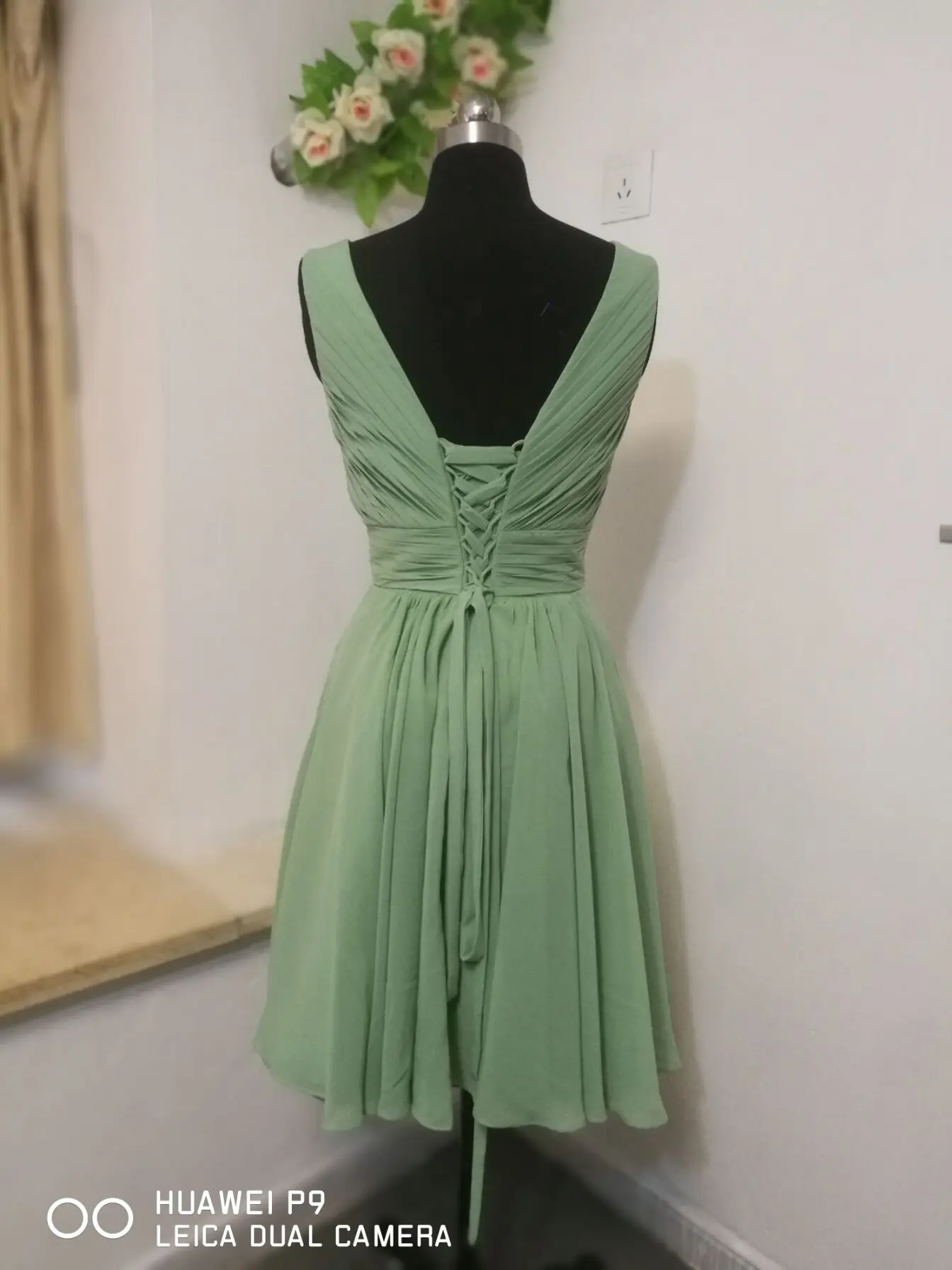 MYYBLE 2020 bridesmaid dresses plus size chiffon sage dress for wedding party short formal dress