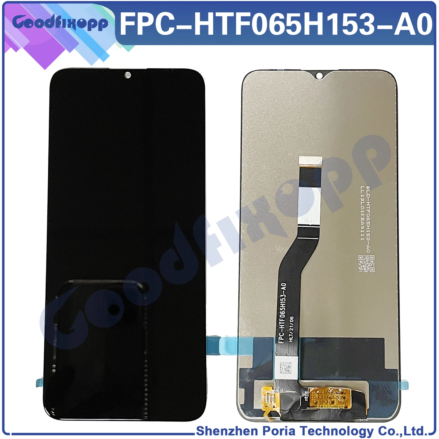 

For FPC-HTF065H153-A0 LCD Display Touch Screen Digitizer Assembly Replacement