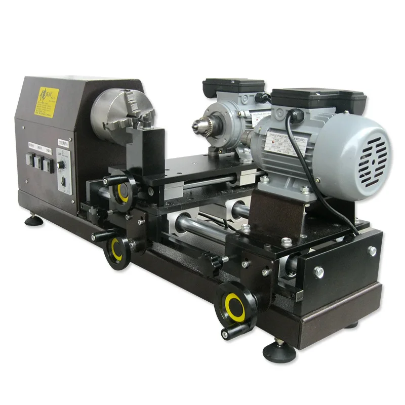 Large Beads Machine Three Motor Lathe Wood Bead Bracelet Bodhi Processing Center Micro Bead Machine Tool Woodworking Lathe