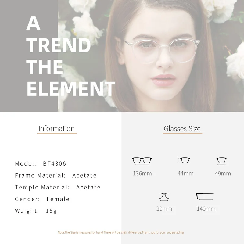ZENOTTIC Custom Retro Round Prescription Glasses Women Optical Myopia Hyperopia Anti-Blue-Ray Photochromic Eyeglasses