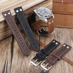 New Luxury Watchband Genuine Leather Watch Strap 18 19 20 21 22 24mm High Quality Bracelet For Men/Woman Replace Watchbands