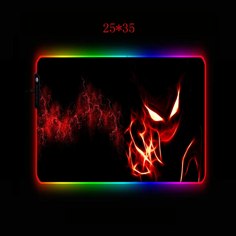 XGZ RGB USB Gaming Large Mouse Pad Player Computer Locking Edge Padmouse with LED Backlit Carpet for Keyboard Desk Mat Mause