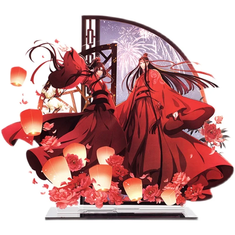 Grandmaster of Demonic Cultivation Maple Leaves Scene Ancient Style Stand Model Plate Desktop Decor Wei Wuxian Lan Wangji MDZS