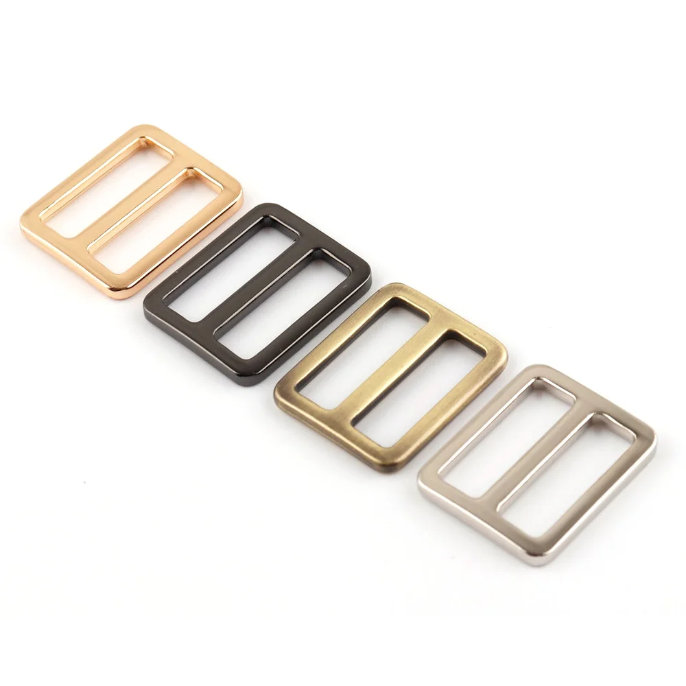 5 szt. Płaska klamra ślizgowa Metalowa klamra Tri Glide Klamry do torebek Klamry do pasków bagażowych (25/38mm)