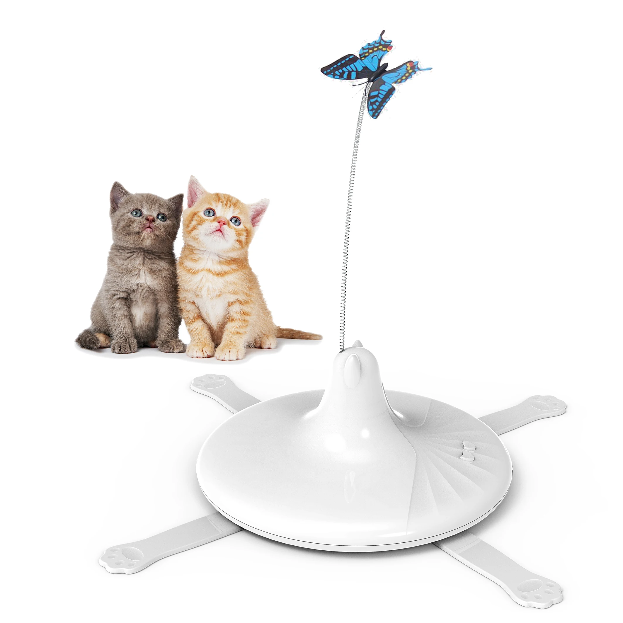 

Spinner Butterfly Cat Toy, Lifelike Flying Movement & Realistic Fluttering Sound cat toys interactive