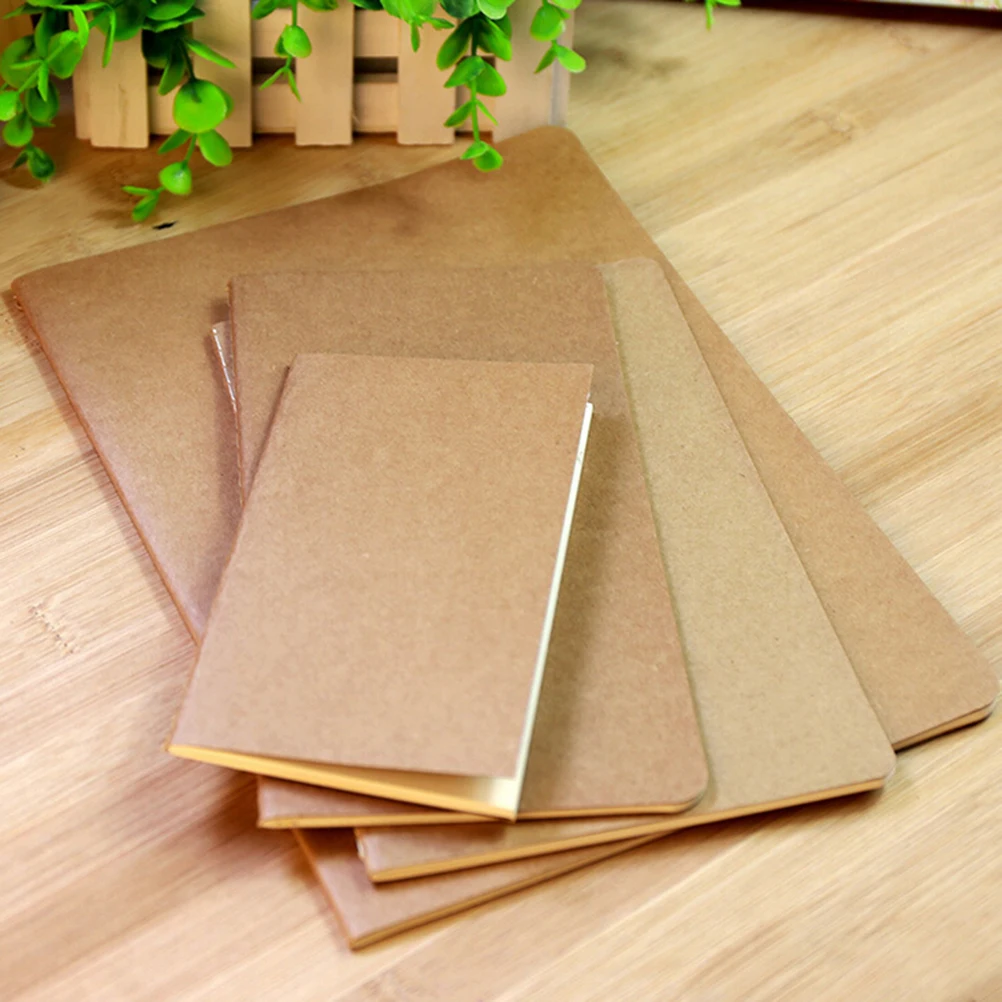 Cowhide Paper Sketchbook Journal Notebook Paper Weekly Planner Accessories Stationery Diary Agenda 6 Sizes Travel Diary Journals