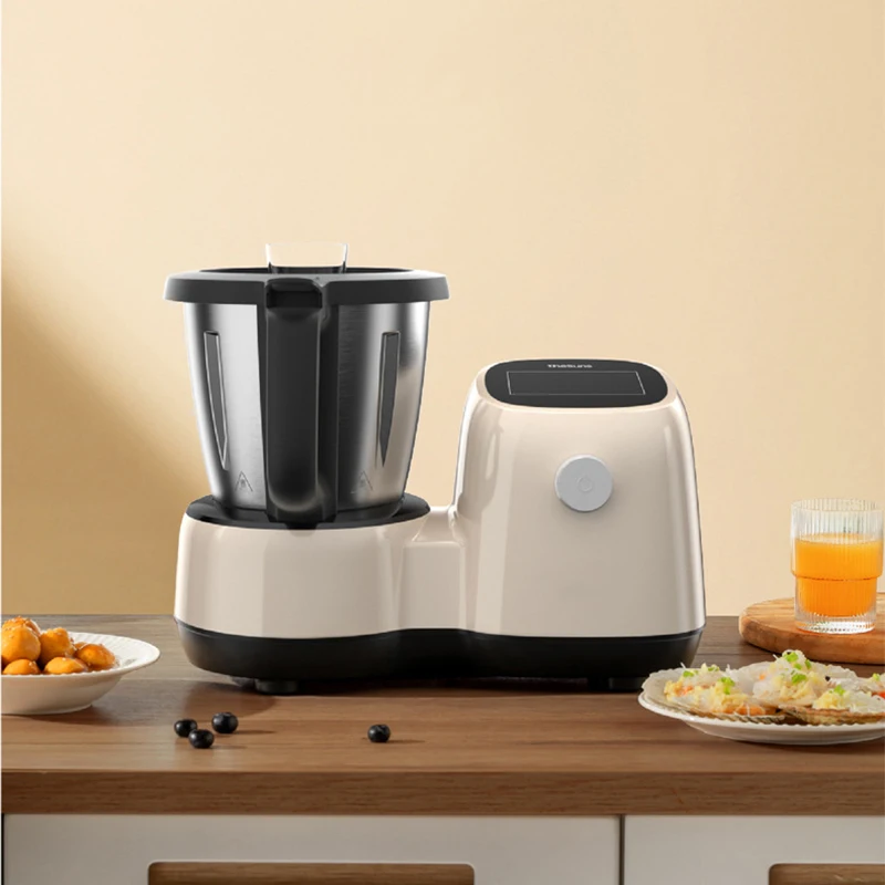 ماكينة طهي ذكية 2L CF5 ماكينة طهي منزلية متعددة الوظائف على الحائط مكسورة ماكينة ووك أوتوماتيكية 1100 وات