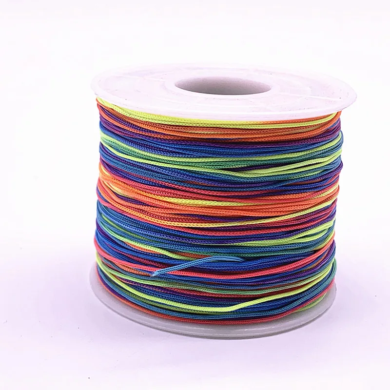 New 0.4-1.5mm 10Meters/lot Colour Nylon Cord Thread Chinese Knot Macrame Cord Bracelet Braided String DIY Tassels Beading Thread