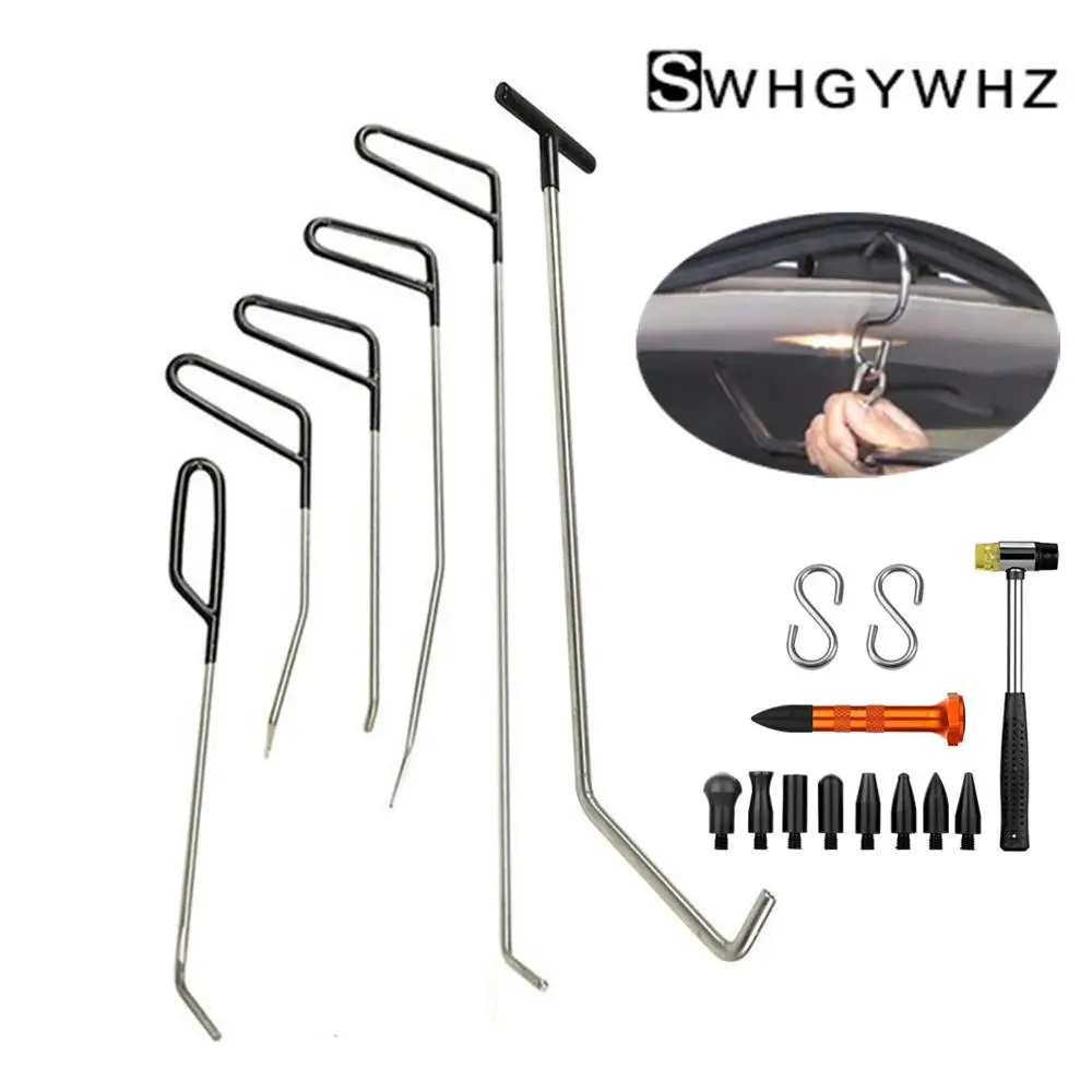 

Rods Crowbar Opening Tools Car Dent Paintless Repair Tool Kit SET Auto Body CAR Dent Removal Tools SET