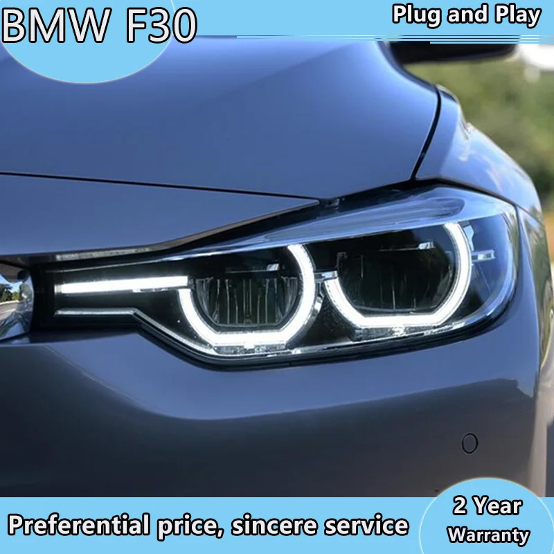 Car styling For BMW 3 series F30 F35 Headlights 2013-2015 Double Beam Lens Projector All LED Headlamps Led DRL turn light