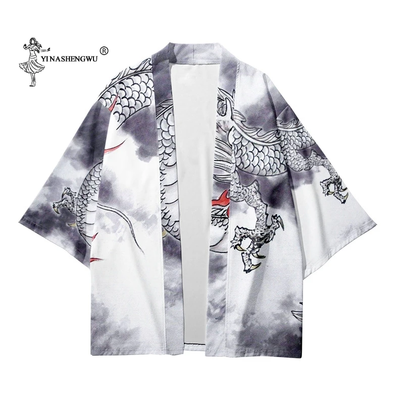 Kimono Cardigan Women Men Japanese Obi Male Yukata Men's Haori Japanese Samurai Clothing Traditional Japanese Kimono New Shirt