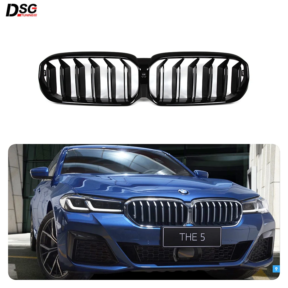 

Kidney Grille for BMW THE 5 Series G30 G31 F90 (M5) LCI Glossy Black ABS M Style Color Plastic Front Bumper Auto Decor Grill