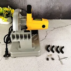 Cutting Saw Jig Saw Variable Speed​ 1200W 185mm 45° Metal Profile Cutting Machine 7 Inch Desktop Aluminum Material Steel Wood