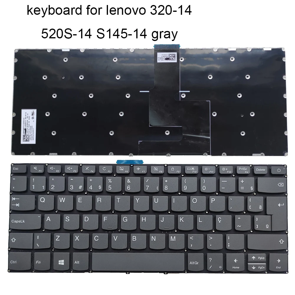 

PC4CP PT-BR Brazil UK Keyboard for Lenovo IdeaPad 320 320-14ISK 320-14IKB 14AST 120S-14IAP 520S-14IKB S145-14 V14-ADA English