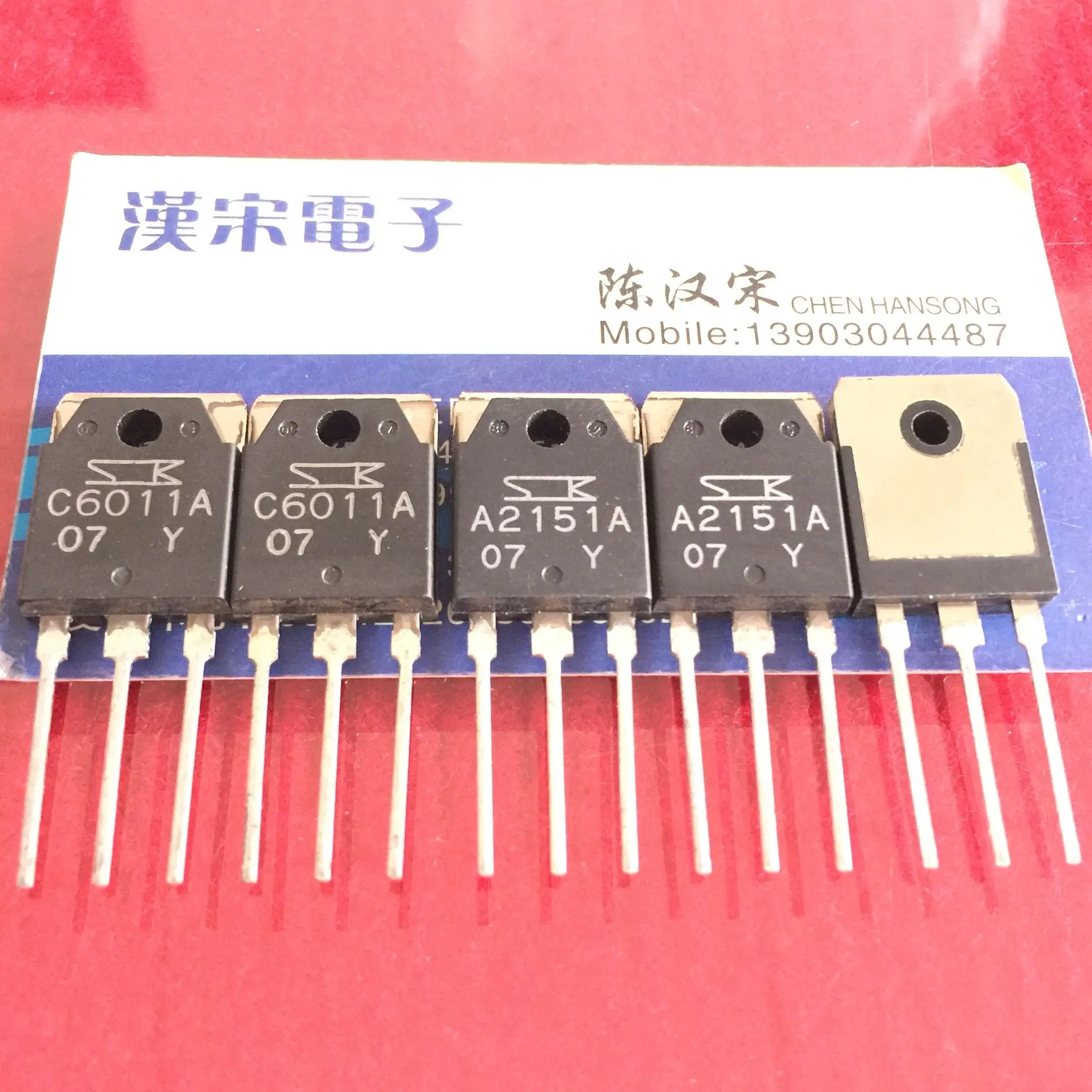 

Free shipping 2SC6011A/2SA2151A/C6011A/A215122 5 pairs