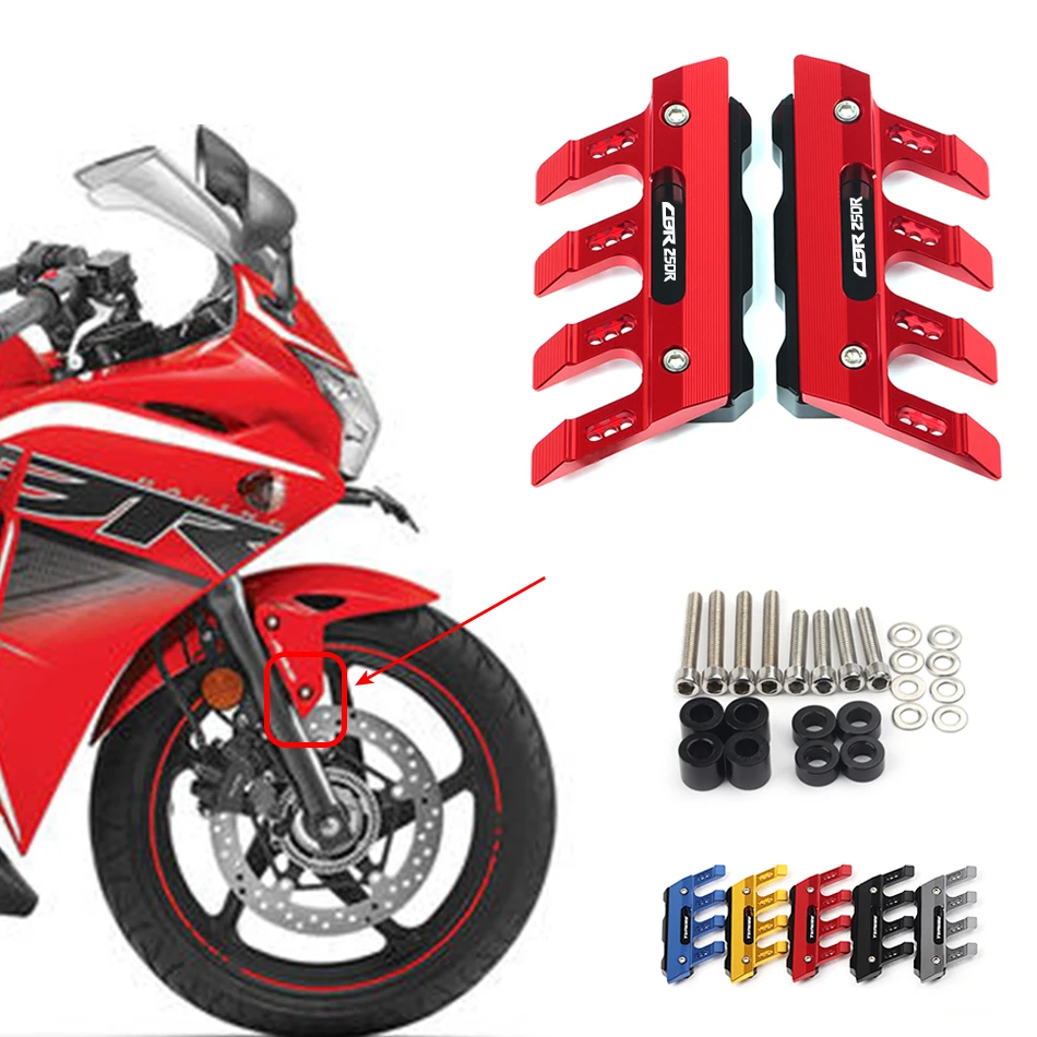 

Motorcycle Front Fender Side Protection Guard Mudguard Sliders For HONDA CBR250R CBR250RR CBR 250R Accessories universal