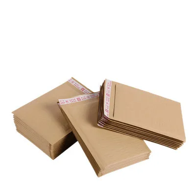 100pcs Thick Kraft Paper Bubble Shipping Envelopes with Bubble Shipping Bags Mailer Mailing Bags Padded Envelope Packaging Pouch