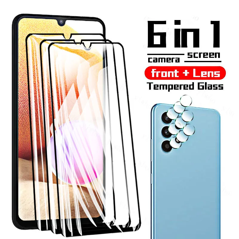 Tempered Protective Glass for Samsung Galaxy A32 4G Screen Protector Camera Lens Film for Samsung A32 A 32 SM-A325F 6.4