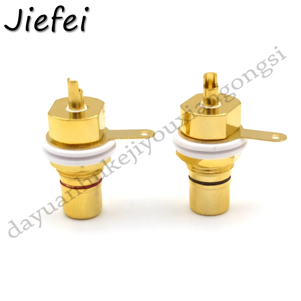 Conector Fono Fêmea Rca de Latão 50 Peças de Montagem de Painel Chassi de Montagem Novo