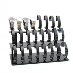 24 acryl Rack Uhr Display-ständer Schmuck Armband Display Uhr Veranstalter für Präsentation Usage Hause Zeigt Männer Frauen