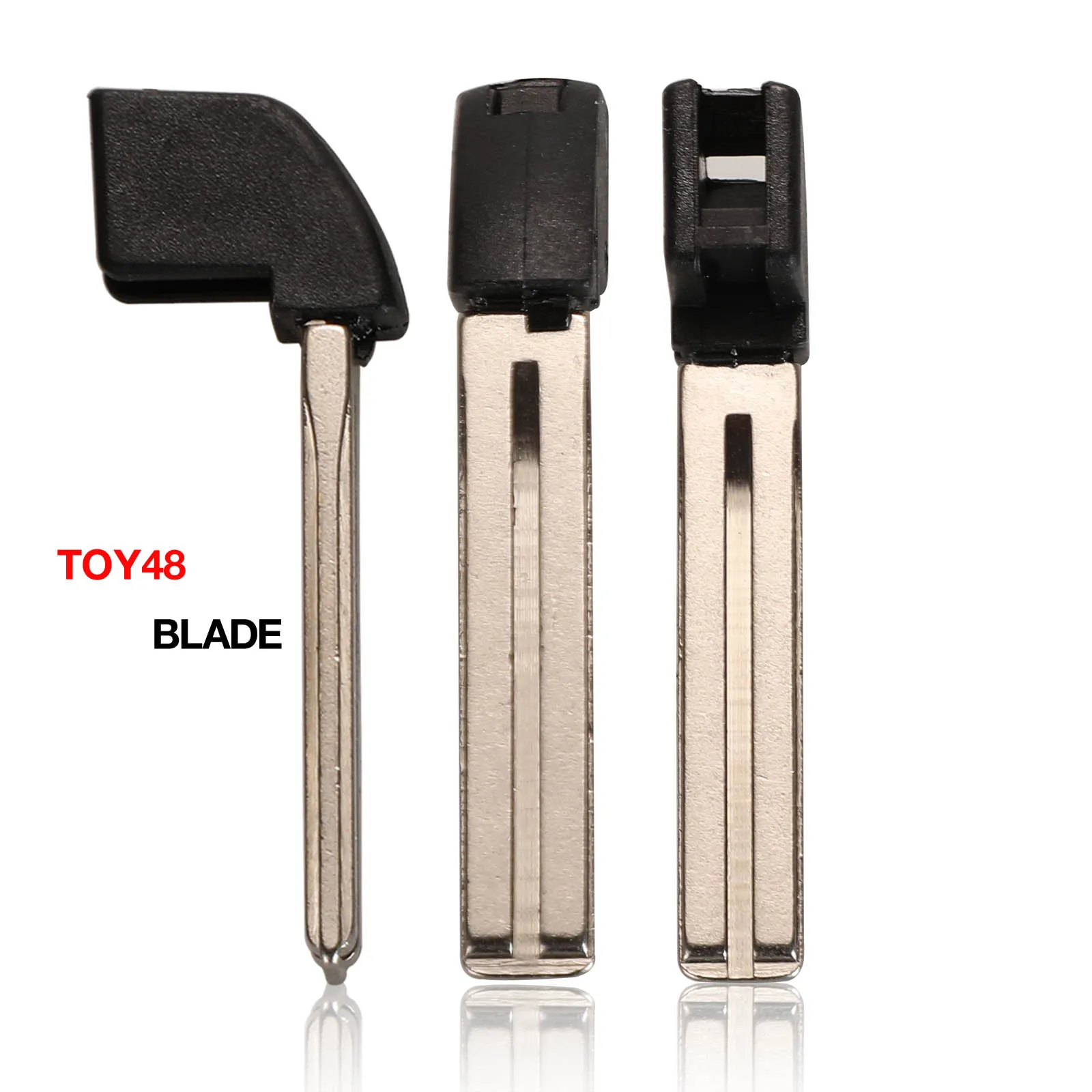 Jingyuqin-Inserção de chave remota inteligente, Fob em branco para Toyota Highlander Land Cruiser, RAV4, chaveiro do carro, Toy40, lâmina toy48,