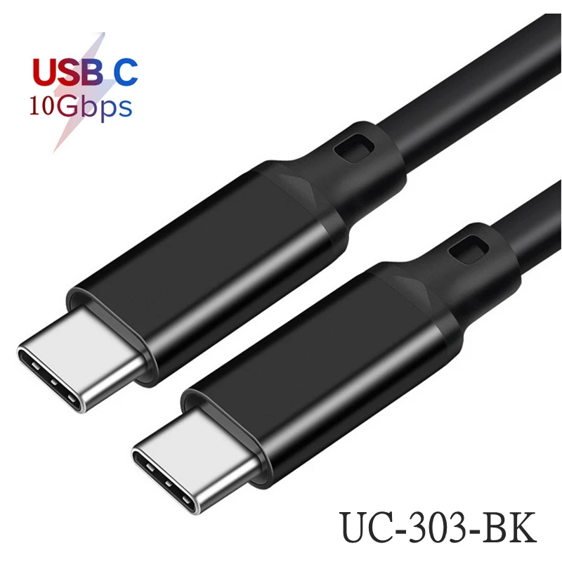 3m 5M 1M USB-C To C Cable 5A E-MARK PD100W USB 3.1 Gen2 10Gbps 4K 60Hz Video Nylon Weaving Alloy Power Line For Computer Laptops