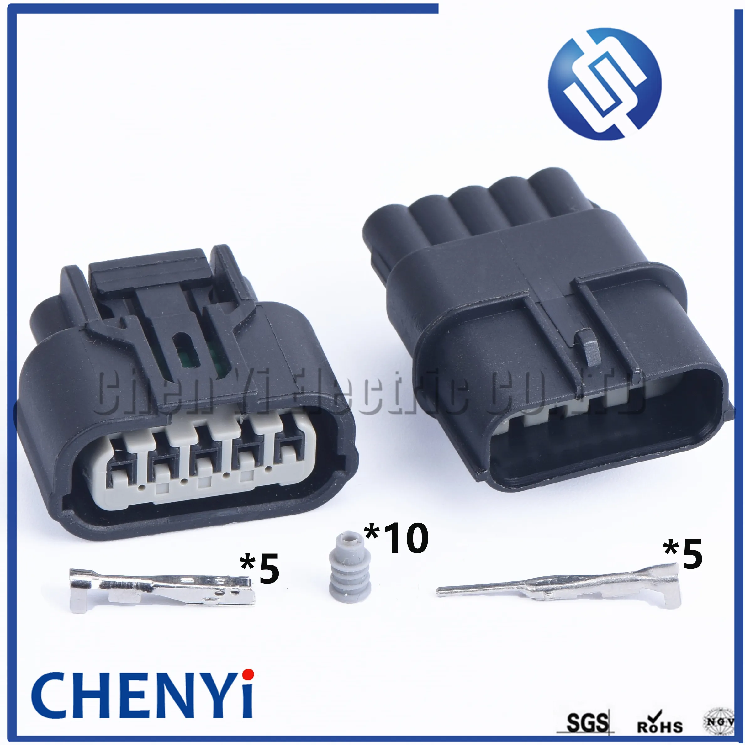 Conector impermeável automático para Honda, Plugue do sensor de fluxo de ar de massa, Pressão de entrada, Plugue do sensor de oxigênio, 5 pinos, 6189-1081, 6189-6909