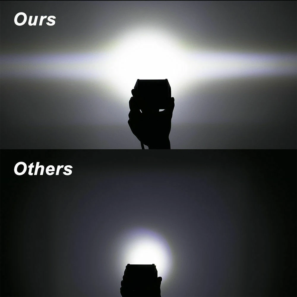 Universelle Halterung für Anhängerkupplung mit 4'' 60W LED-Arbeitsleuchte, Nebelscheinwerferhalterung, Rückfahrlicht für Offroad-Autos, LKWs und Anhänger – Detail 4