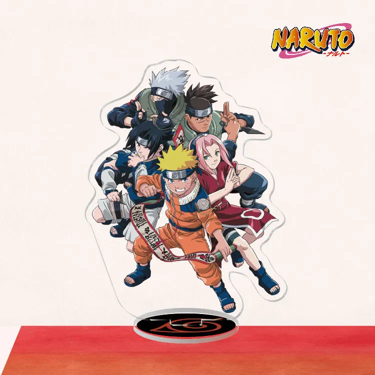 Naruto Uchiha Sasuke Uzumaki Naruto Figure Toy Model Acrylic Stand Model Ornaments DIY Action Figure Desk Decor Standing Gift