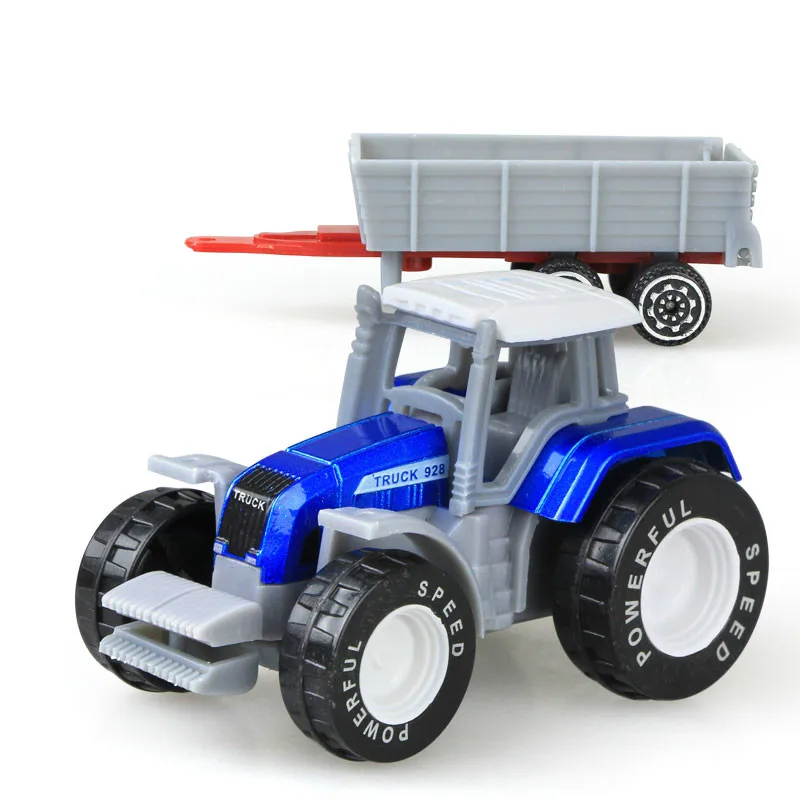 Druckguss Bauernhof Fahrzeuge Mini Auto Modell Engineering Auto Modell Traktor Engineering Auto Traktor Spielzeug Modell für Kinder Weihnachten