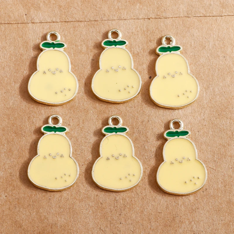 10 stücke Emaille Frucht Charms für Schmuck machen niedlichen Ananas Anhänger DIY Ohrring Halskette handgemachten Schmuck Ergebnisse – Detail 17