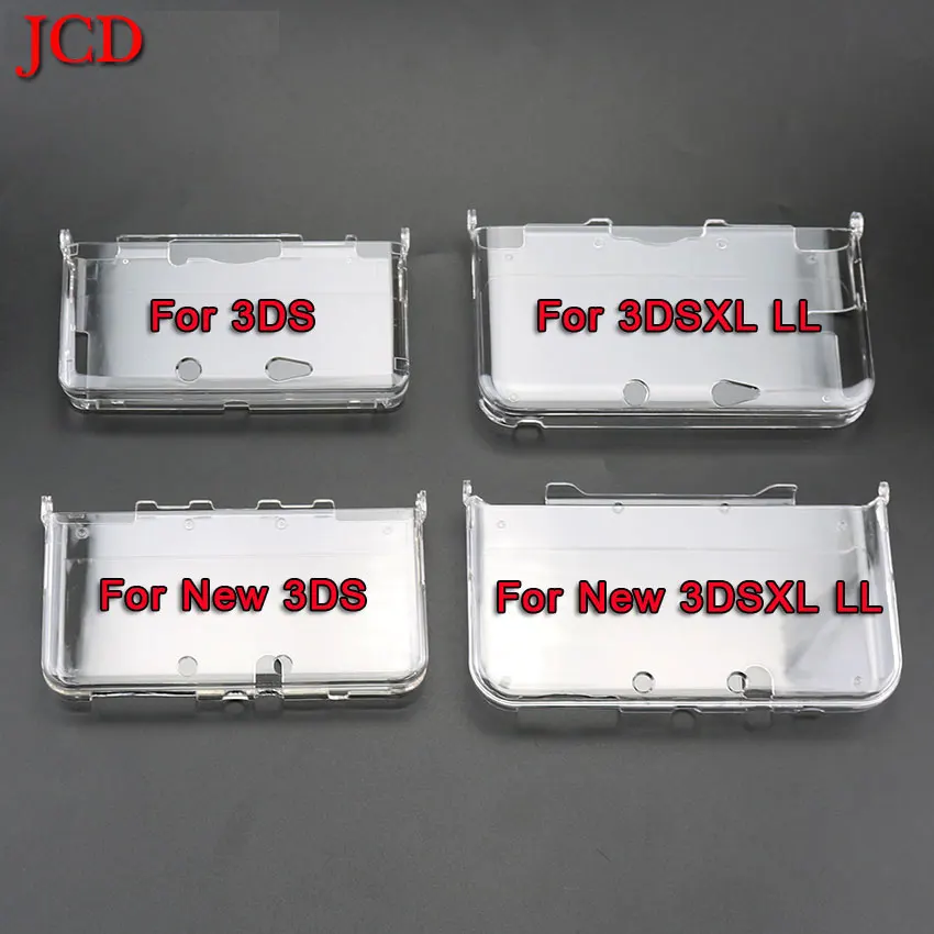 JCD 1pcs Plastic Clear Crystal Protective Hard Shell Skin Case Cover For 3DS/New 3DS/New 3DS XL LL/NDSL/NDSI Console