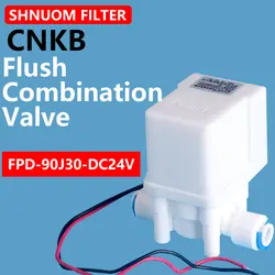 Quick-connect CNKB DC24V RO Water Purifier Solenoid Valve With 300cc Flow Limit And 18 Seconds Automatic Flush Solenoid Valve