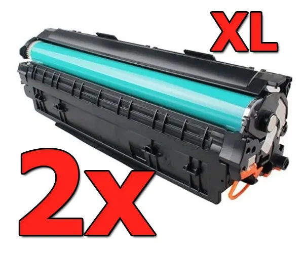 2 x General Toner Pack CF244A XL High Capacity Compatible with HP 44A - Non Oem-Cartridge Printers LaserJet Pro M14a, M14w, M15a, M15w, M27a, M27w, MFP M28a, MFP M28w-capacity 2x2.000 pages