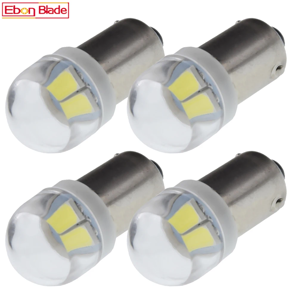 

4Pcs Warm/White LED Bulb BA9S T4W BAX9S H6W BAY9S H21W 2SMD Auto Dome Map Side Light Motorcycle Bike Lamp Car Styling 6V 12V DC