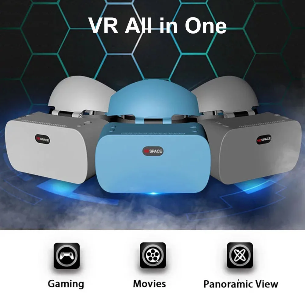 VR All In One 2K HD WIFI 3D Smart Glasses Android system VR Glasses Virtual Reality Immersive VR Helmet VR integrated machine