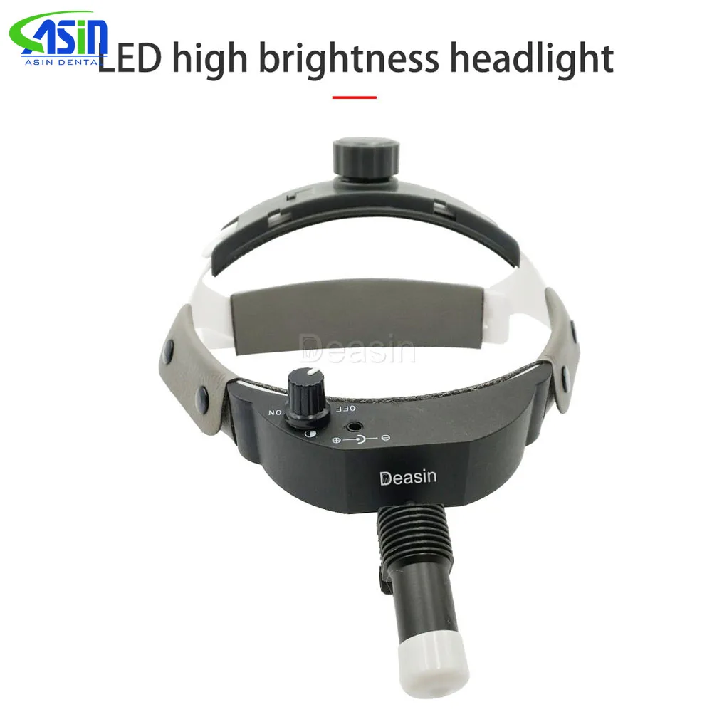 3W High Intensity Lamp Medical Surgical Headlight LED Cordless Headlight Integrated Charging System for Dental, Pet Hospital