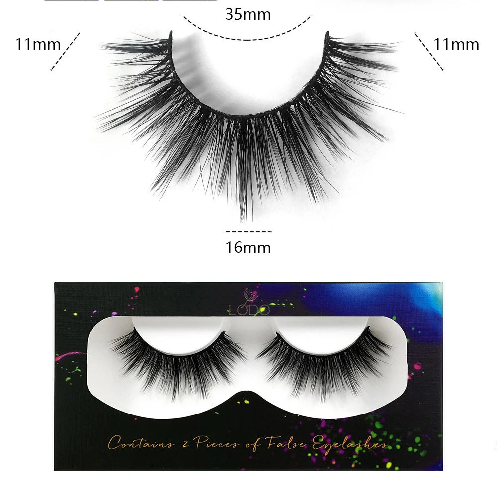 Wholesale 3D False Eyelashes Mink High-grade Fiber  Eye Lashes Faux Mink Eyelashes Vendor TEN01-09 Full Strip Lahses